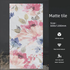 Carreaux muraux en porcelaine pleine masse HUANAI Matt Carved Glazed Porcelain Modern French 60x120cm, antidérapants, résistants aux acides et aux alcalis, pour cuisine - Product Image 4