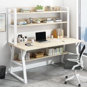 Escritorio de Oficina Moderno de Madera Simple de Alta Calidad, Buen Precio, Madera Sólida y Panel para Estudio o Trabajo, Muebles para el Hogar - Product Image 1