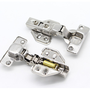 Charnière de meuble en acier inoxydable 35 mm à fermeture amortie, quincaillerie de cuisine pleine surface - Product Image 1