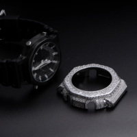 Boîtier de montre personnalisé de style hip-hop de luxe, serti de pierres, pour GA2100