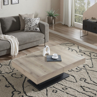 Table basse moderne extensible en bois réglable en hauteur pour la maison, la salle à manger, les fêtes, les sièges de 8 personnes pour la chambre à coucher