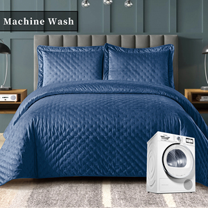 Plain Bed Cover <strong>Flannelette</strong> Ultrasonic Embossed Polka Dot Bedspread Quilted Quilt With Quilted Seed <strong>Sheet</strong> - Product Image 3