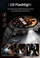 Montre connectée sportive HT48 Business 1,46 pouces 1000 mAh étanche IP68 avec suivi du sommeil et de la fréquence cardiaque, appels Bluetooth, pour homme et femme, compatible Android/iOS