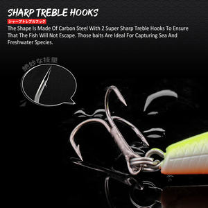 เหยื่อปลอมแบบแกว่งได้,เหยื่อตกปลาแบบแข็งพร้อมตะขอ - Product Image 4