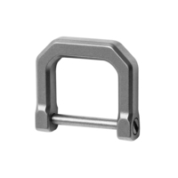 TGZUO Mousqueton porte-clés en titane à verrouillage par vis, anneau en D, anti-perte, robuste, support de clés, connecteur utilitaire EDC à fermeture par boulon