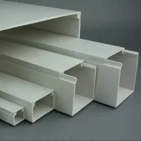Goulotte de protection de câbles en PVC ignifuge pour organisation murale des fils