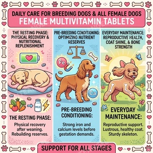 OEMプライベートラベル犬用マルチビタミン、雌犬の健康補助食品、チュアブルタイプのビタミン - Product Image 2