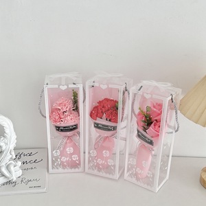 SPR Bouquet di Rose Simulate in Sapone per San Valentino e Matrimoni, 3 Fiori Quadrati in Confezione Regalo Media, Colore Personalizzabile, Alta Qualità - Product Image 4