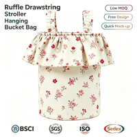 Sac à couches suspendu pour poussette à volants, organisateur de couches multi-poches pour bébé, sac fourre-tout pour les soins quotidiens de bébé en extérieur, personnalisable OEM