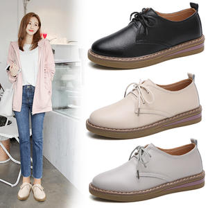 Scarpe Casual donna a punta nere <span class=keywords><strong>Oxford</strong></span> per donna scarpe comode da passeggio traspiranti da donna - Product Image 3