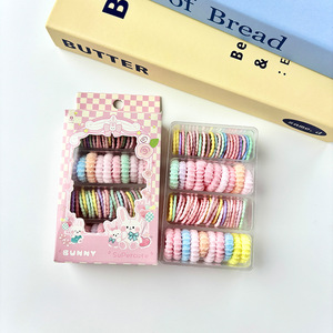 Lindas ligas para el cabello de colores dulces para niños, accesorios para el cabello de alta elasticidad y duraderos para bebés y niñas. - Product Image 2