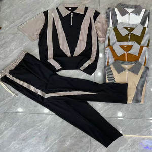 Setelan Baju Polo Anak Laki-laki Model YQ287 Ukuran 38-46, Pakaian Musim Panas, Setelan Baju Anak 2 Potong untuk Anak - Product Image 6