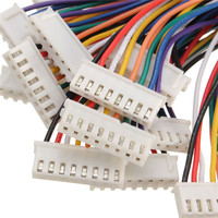2-10 Pin Konektor Kabel Baterai Kustom PH/XH Female 1mm Pitch 1.25mm Rakitan Kabel PCB 4-Konektor JST Wire Harness IP66 PVC