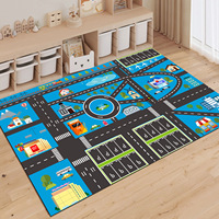 Tapis colorés sans perte antidérapant petit tapis de chambre d'adolescent fausse laine doux mignon dessin animé tapis