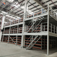 Système d'étagères réglables en acier robuste Nelson Custom Steel avec une capacité de charge de 500 kg pour entrepôt, mezzanine, plateforme de stockage