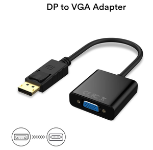 1080P Nam để nữ dp để VGA Adapter DisplayPort để VGA Cáp chuyển đổi cho PC TV chiếu - Product Image 2