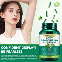 Suplemento Desodorante Corporal ArtoaLabs para el Control Natural del Olor, Desodorante Corporal Completo Vegano, Cápsulas Desodorantes de Clorofila para Adultos