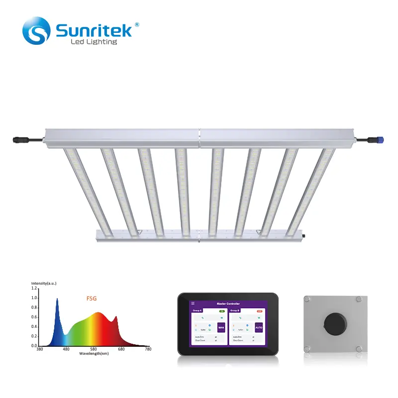 도매 식물 성장 LED Sunritek MH8 600W led 전체 스펙트럼 lm301h 실내 성장 시스템에 대한 성장 빛 LED 성장 빛