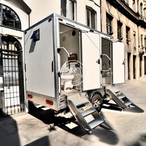 Baño Portátil para Obras de Construcción 2025, Ducha, Inodoro Móvil, Remolque de Baño Portátil para Exteriores - Product Image 5