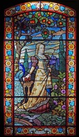Panel de Retrato de Figura en Vidrio Teñido Personalizado, Vidrio Artístico Laminado Hecho a Mano, Arte Decorativo de Pared para Iglesia, Hotel, Vestíbulo, Habitación