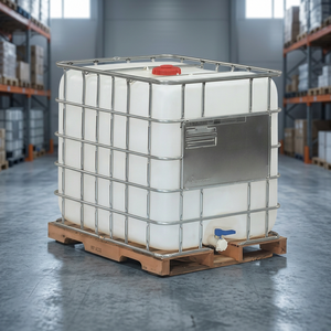 Conteneur IBC en plastique liquide de qualité alimentaire 1000L à bas prix, baril d'occasion pour l'eau - Product Image 2