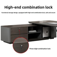 Bureau de direction pour PDG, design moderne et simple, en bois, quincaillerie de haute qualité, bureau individuel pour une personne