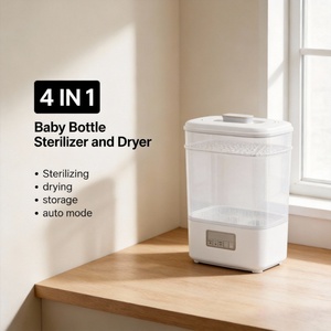 Collapsible Plastic Baby Bottle Steam Sterilizer Dryer BPA Free Food Grade Portable Electric <strong>Travel</strong> Wholesale Custom Logo - Product Image 3