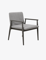Chaise de salle à manger à accoudoirs robuste de qualité commerciale, style minimaliste moderne, pour projet hôtelier