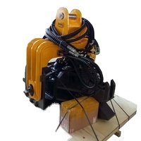 Accessoires pour engins de construction : Moteur de marteau vibrant monté sur excavatrice, adapté aux excavatrices de 18 à 25 tonnes, garantie 1 an