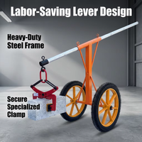 Chariot manuel robuste pour le levage de pavés et de blocs de granit, outil de levage de pierres OEM pour l'aménagement paysager et la construction