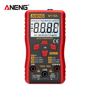 Multímetro Mini ANENG M118A de 6000 Lecturas, Medidor de Voltaje con Función True RMS, NCV, Retención de Datos y Linterna - Product Image 1