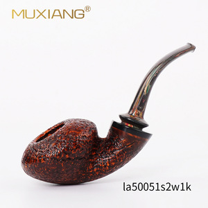 Muxiang Briarwood Smoking Pipe Bent Type La50051s2w1k Tobacco Pipe For Men - Product Image 1