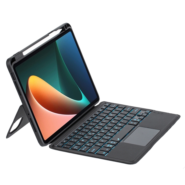 For Xiaomi Pad 5 Detachable Backlit Keyboard Set With Battery Protective Case for Xiaomi Pad 5 Pro Tablet Case Keyboard