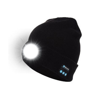 Mũ Đội Đầu Mũ Len Âm Nhạc Phát Sáng Ban Đêm Mũ Beanie Bluetooth Mũ Beanie Có Thể Sạc Lại USB Đèn Pin - Product Image 3