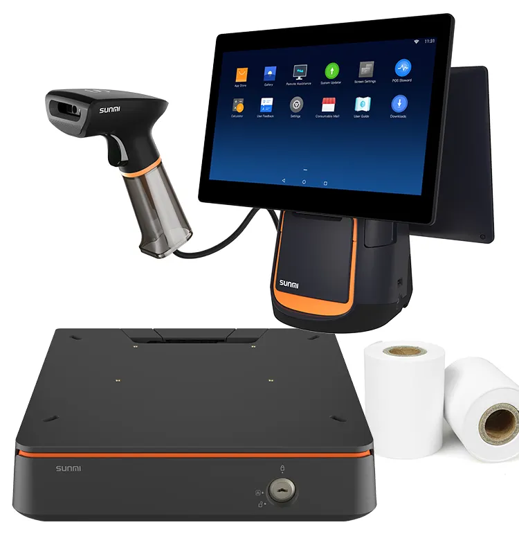 15.6 "Restaurant Retail Facturering Printer Touch Android Pos Kassa Machine Pos Terminal Kassa Alles In Een Pos Systemen