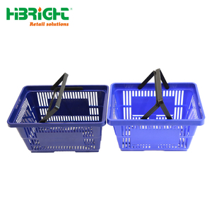 <strong>Popular</strong> Grocery Store <strong>Laundry</strong> Handbasket Supermarket <strong>Plastic</strong> Handle Hanging Shopping <strong>Basket</strong> - Product Image 4