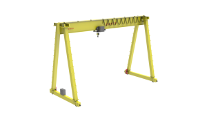 Grúa de pórtico de 20 toneladas montada en riel de viga única estándar europea para exteriores para productos de acero en movimiento y elevación - Product Image 5