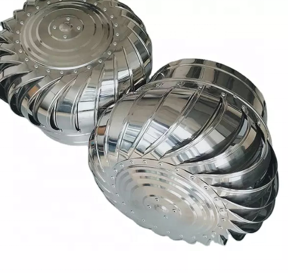 Small Industrial Ventilation Fan Green Extraction Wind Turbine Roof Ventilator for Construction & Real Estate