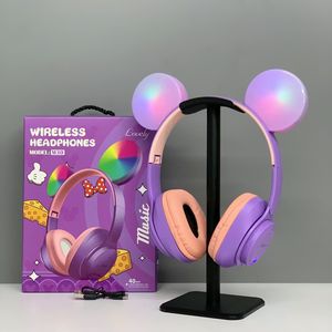 Audífonos <span class=keywords><strong>Inalámbricos</strong></span> M30 con Orejas de Gato Mickey, Micrófono, Bluetooth, Estéreo, Bajos, <span class=keywords><strong>Cascos</strong></span> para Niños, Regalos para Chicas <span class=keywords><strong>Gamers</strong></span>, Audífonos para Juegos de PC y Teléfono - Product Image 5