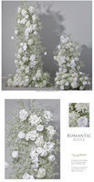 LEXI Rose artificielle blanche faite à la main en soie / Centre de table mixte, chemin de table, décoration de mariage, Saint-Valentin, personnalisable