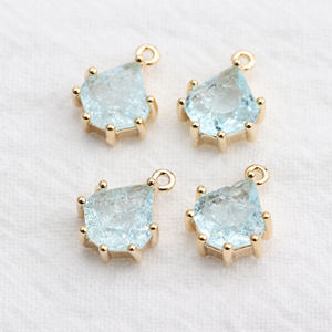 M526 6 pçs/lote 18K Banhado A Ouro DIY Jóias Acessórios <span class=keywords><strong>Nickel</strong></span> <span class=keywords><strong>Free</strong></span> Pass REACH Zircon Pingente e Brinco para Fazer Jóias - Product Image 4