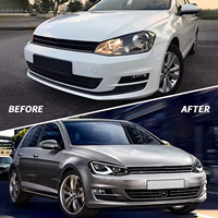 Ensemble de phares avant LED haut de gamme pour VW Golf 7 2014-2019, lentille de projecteur LED complète + animation DRL