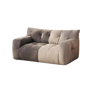 Sofá de tela cuadrado con relleno de espuma, cómodo sofá para sala de estar, dormitorio o alquiler. - Product Image 5