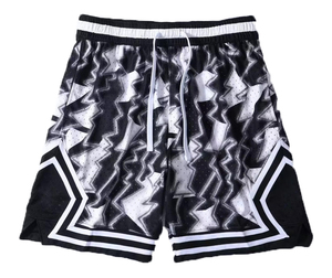 2425 yeni erkek diz boyu basketbol futbol şort yüksek kalite yaz sokak moda İpli kapatma ile katı desen - Product Image 6