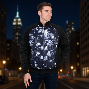 Veste de sport Adidas Cityscape Superstar pour homme XS noir bleu blanc col montant zippé imperméable style racer - Product Image 2