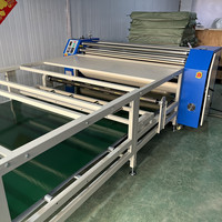 Presse à chaud automatique à rouleaux personnalisée avec logo pour la fabrication de vêtements de sport et d'activewear