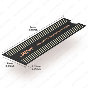 مشتت حراري JEYI OEM بتصميم طبقتين من رقائق الجرافين والنحاس لـ NGFF 2280 NVMe M2 SSD عالي الجودة وعالي السرعة متوفر في المخزون - Product Image 2