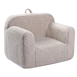 Canapé Sherpa pour enfants, coussin en mousse haute densité, chaise de lecture pour enfants de 2 à 4 ans, mobilier en peluche à siège unique - Product Image 5