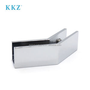 CRL S0GC135 Chrome en laiton massif, pinces d'angle <span class=keywords><strong>pour</strong></span> porte de douche en verre trempé <span class=keywords><strong>à</strong></span> 135 degrés, clips <span class=keywords><strong>à</strong></span> glissière - Product Image 5