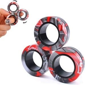 Decompression Finger <b>Ring</b> Toy Portable Fidget <b>Spinner</b> <b>Ring</b> Kids Adult Fidget Toy Set for Stress Relief Office Home Daily Use - Product Image 1